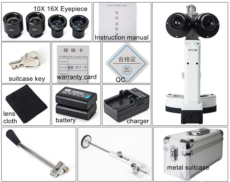 Veterinary Equipment China Ophthalmology Digital Slit Lamp Ophthalmic Portable Slit Lamp for Vet