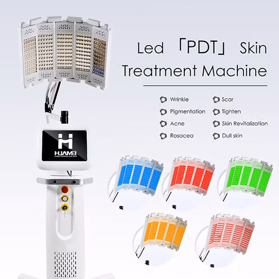 2022 5 colores Crecimiento del cabello Oxígeno Jet PDT Terapia de luz LED Máquina de elevación facial microcorriente facial